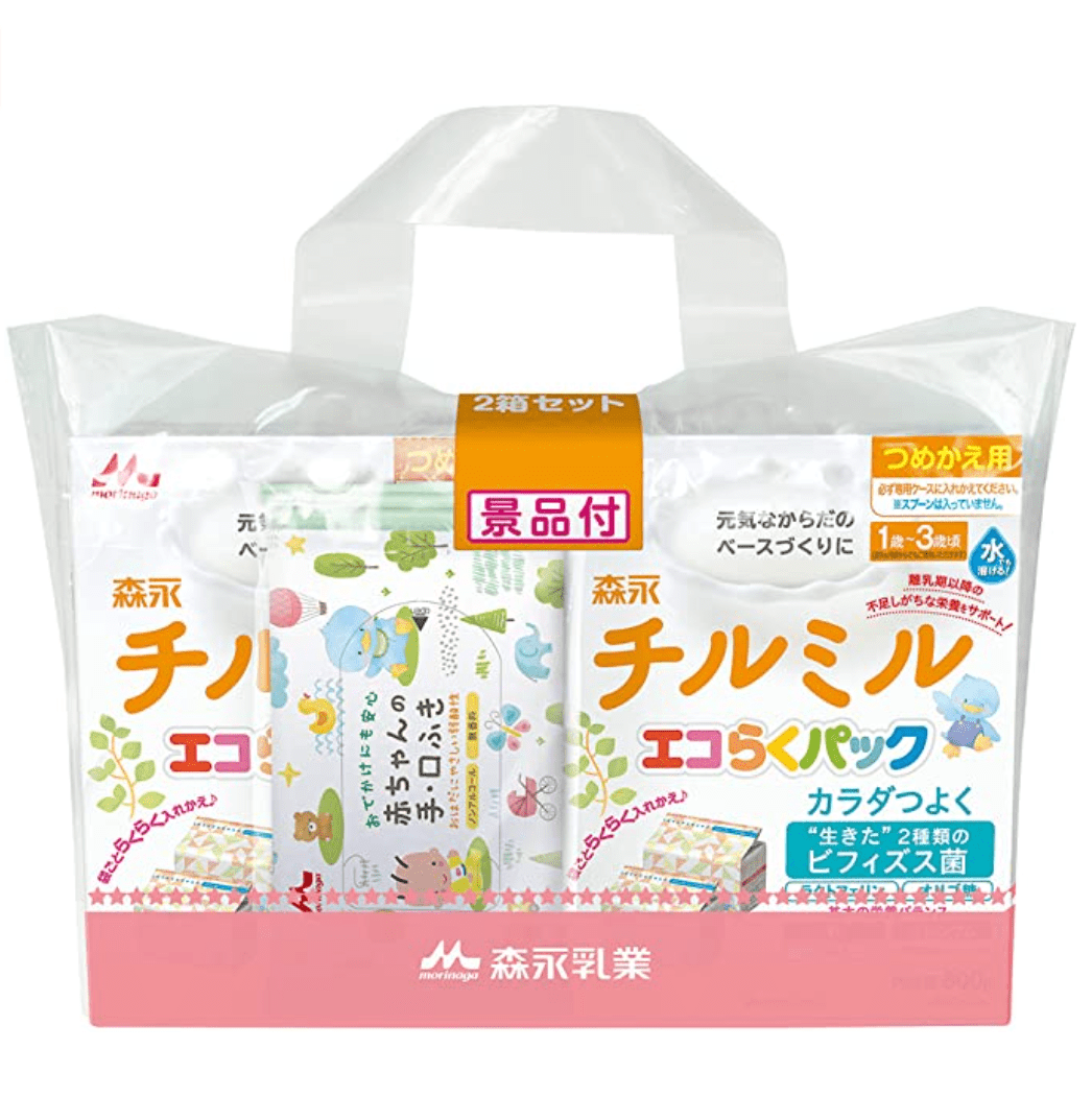 森永乳業 フォローアップミルク チルミル エコらくパック つめかえ2箱セット U420759