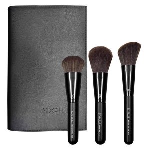 SIXPLUS フェイスブラシ 3本セット（ブラック）