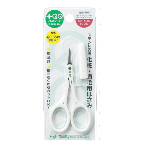 グリーンベル ステンレス製化粧・眉毛用はさみ QQ-900