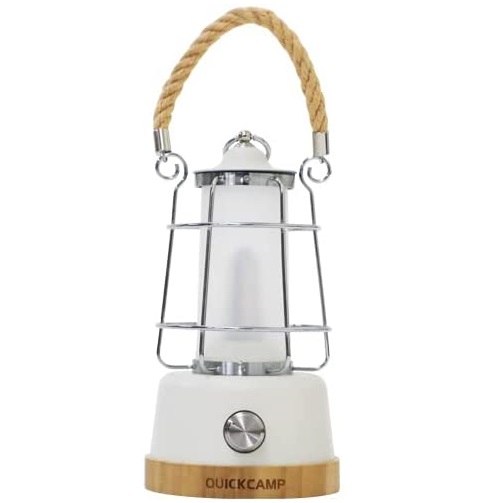 QUICKCAMP（クイックキャンプ） アンティーク風 LEDランタン メノーラ QC-LED370 WH