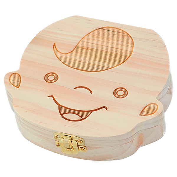 ベビーギフト専門店BMC JAPAN かわいい顔型ケース 乳歯入れ