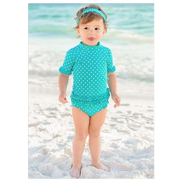 ラッフルバッツ ラッシュガード フリル ビキニ ポルカドット