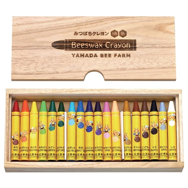 山田養蜂場 みつばちクレヨン 18色入り