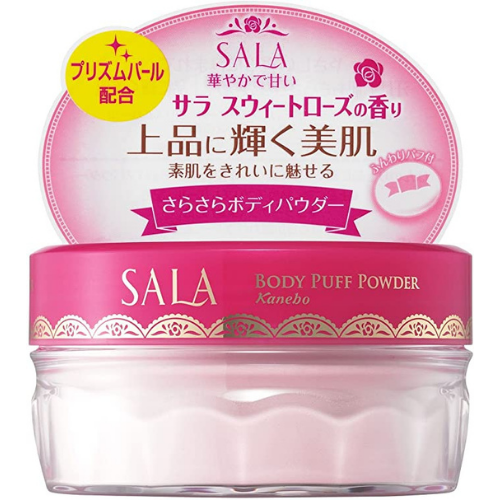 サラ ボディパフパウダー プリズムパール サラスウィートローズの香り