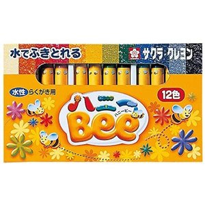サクラクレパス クレヨン 12色 ハニービー  WY12R1