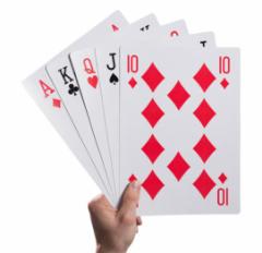 SHOPDELICIOUS トランプ ビッグサイズ 巨大カード 特大 A4