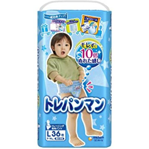 ユニ・チャーム トレパンマン  男の子 L 9-14kg 36枚入