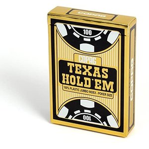 コパッグ テキサスホールデム 黒 ポーカーサイズ