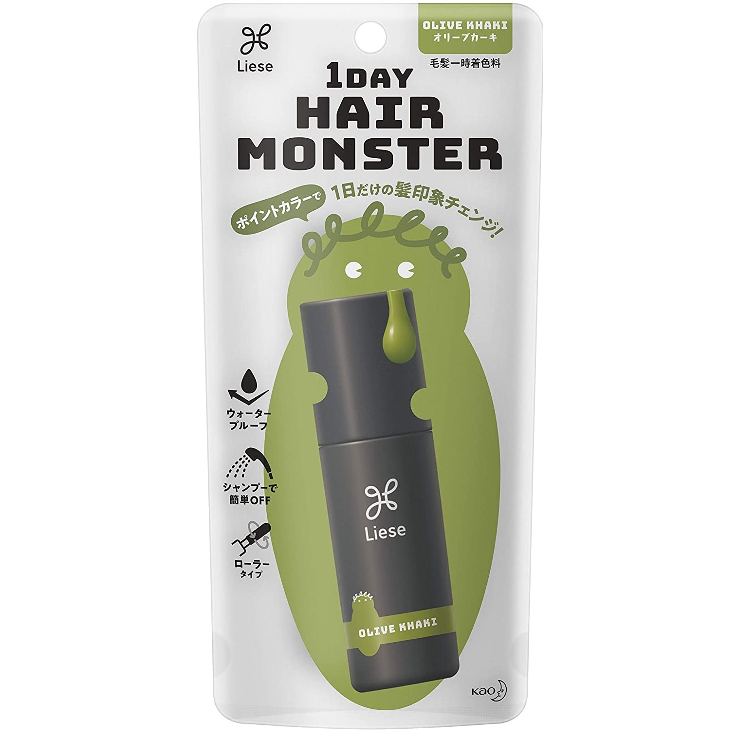 リーゼ 1DAY HAIR MONSTER オリーブカーキ 4901301379665