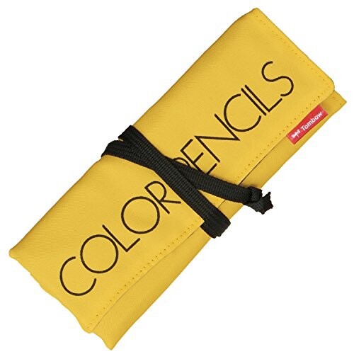 トンボ鉛筆 色鉛筆 24色 ロールケース入り ミニ削り器付き MJ-CRNQ24CQAAZ