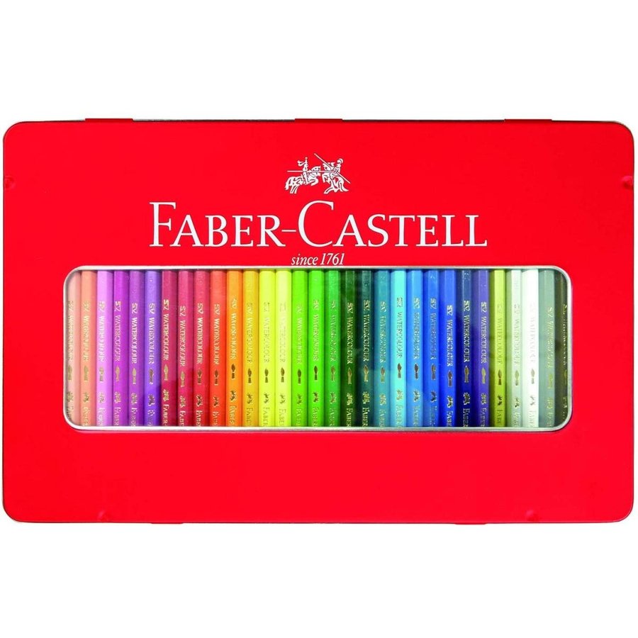 FABER-CASTELL（ファーバーカステル） カラーグリップ水彩色鉛筆36色（缶入） TFC-WCP/36C