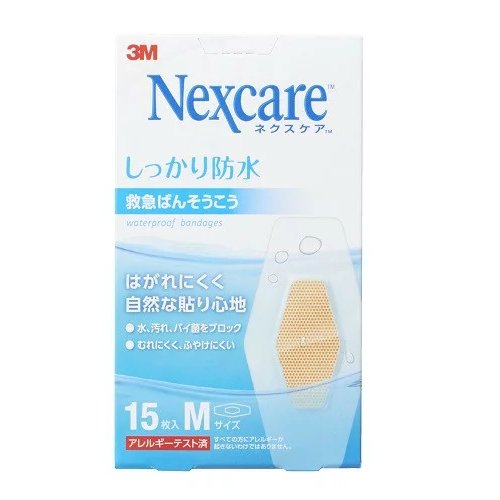 3M（スリーエム） Nexcare（ネクスケア） しっかり防水 救急ばんそうこう Mサイズ 4549395933365