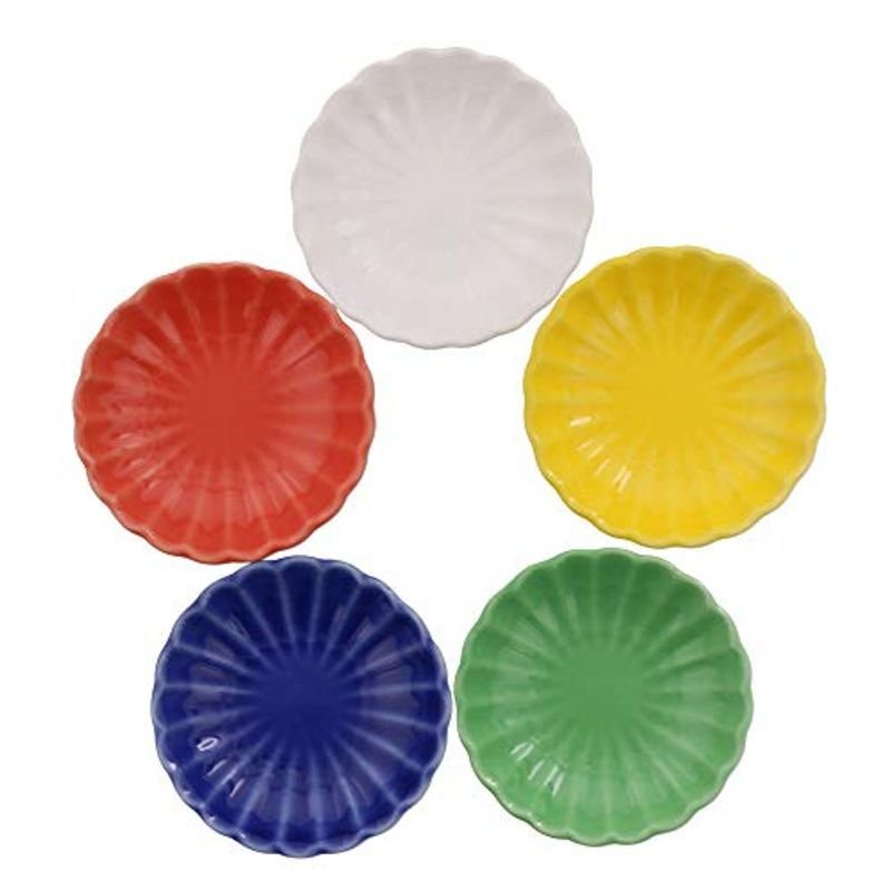 テーブルウェアイースト  豆皿5色セット 菊の花