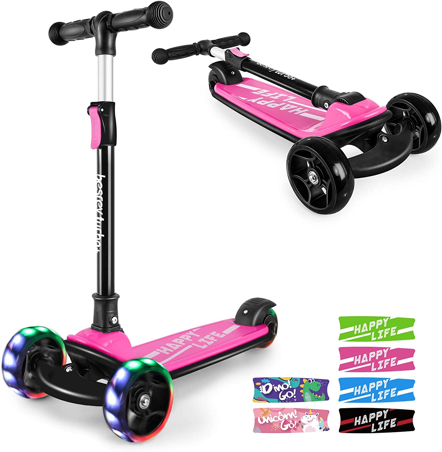 Besrey キックボード 子供用 幼児用 3輪 3in1 3階段調節可能