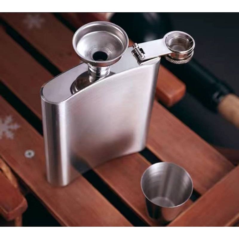 Lady Smile スキットル ウイスキーボトル 168ml 200ml 230ml 漏斗付 ステンレス製