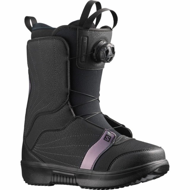 3位 Salomon（サロモン）スノーボード ブーツ Pearl BOA Snowboard Boots -s Black/Black/Royal Lilac