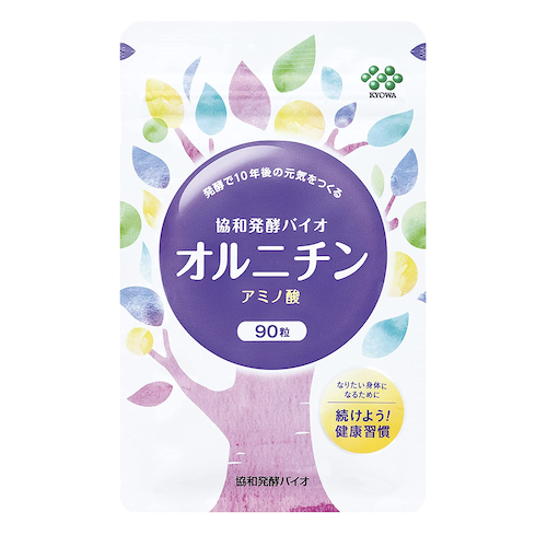 協和発酵バイオ オルニチン 250mg 90粒 約15日分
