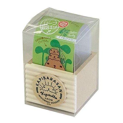 ナガノファクトリー カピバラさん ハーブ「栽培キット」 ミニポット KB1204