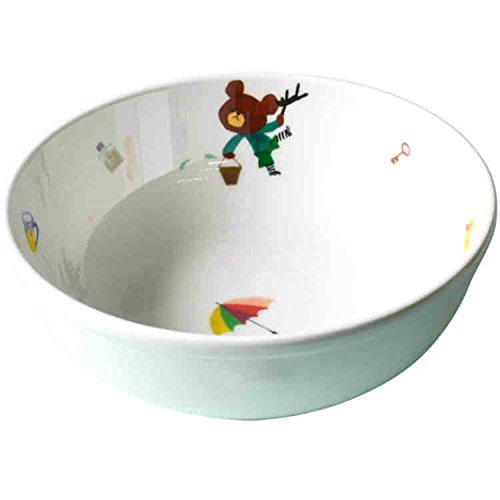 関東プラスチック 「くまのがっこう」 ラーメン鉢 M-50TA/62-6855-42