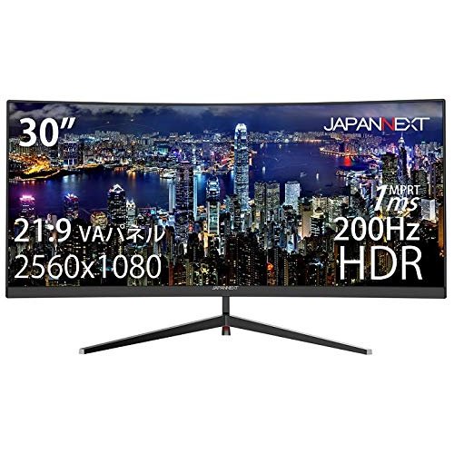 JAPANNEXT ウルトラワイドゲーミングモニター JN-VCG30202WFHDR