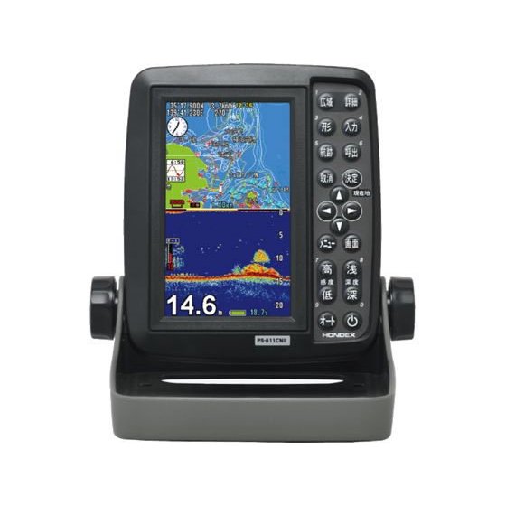 本田電子 5型ワイド液晶ポータブルプロッター魚探 PS-611CNⅡ