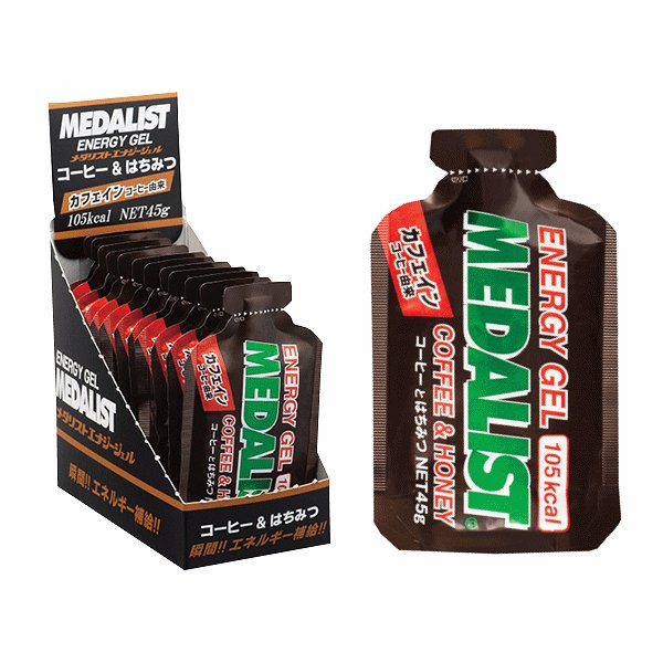 MEDALIST（メダリスト） エナジージェル コーヒーとはちみつ 12袋入り