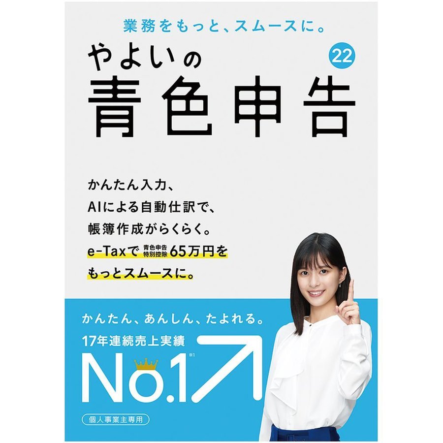 弥生 やよいの青色申告 22 通常版  電子申告（e-Tax）対応