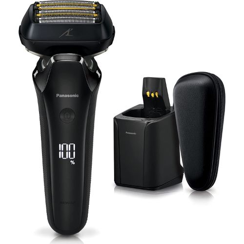 パナソニック メンズシェーバー ラムダッシュ リニア 6枚刃 洗浄器付き クラフトブラック es-9n-k