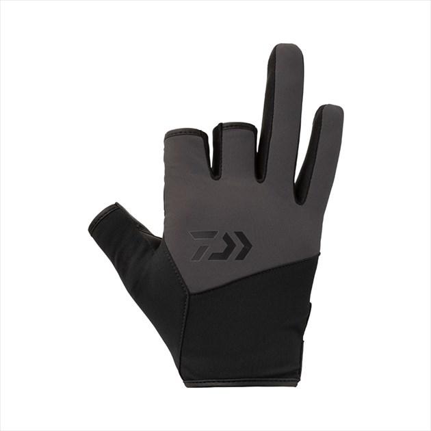 ダイワ（DAIWA）防風グローブ 3本カット グレー L DG-8922W