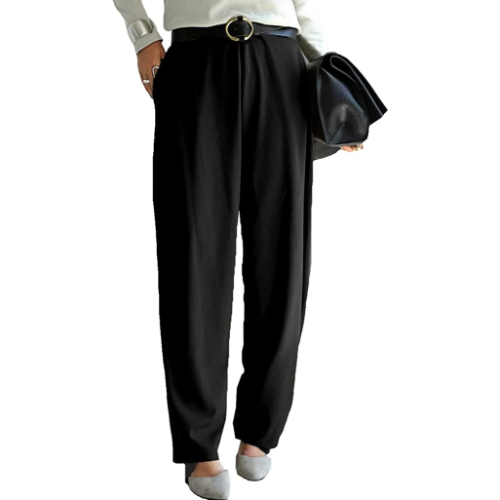 4位 antiqua（アンティカ） ストレッチテーパードパンツ