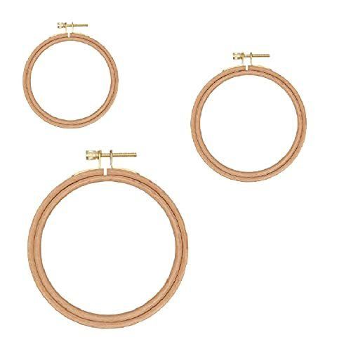 San Anton Green ブナ材 刺しゅう枠 3個セット（7.5cm＆10.5cm＆15.5cm）