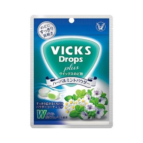 大正製薬 VICKS（ヴイックス）のど飴プラス ハーバルミントパウダー