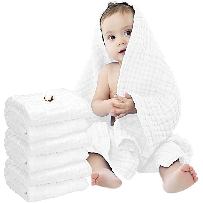 サプリメントのイケスマ おくるみ 新生児 6重ガーゼ ベビーバスタオル 3枚セット 105×105cm