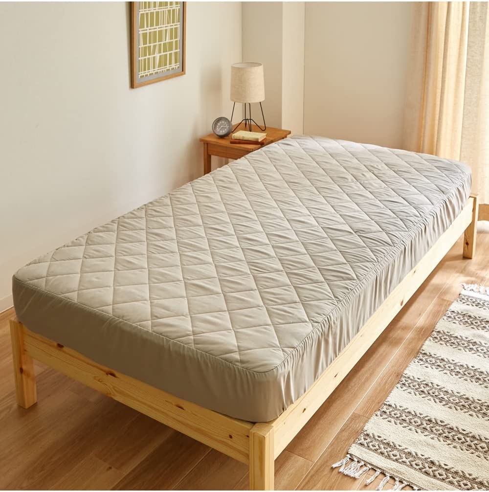 nissen（ニッセン） ベッドパッド 吸汗速乾 ボックスシーツ 一体型