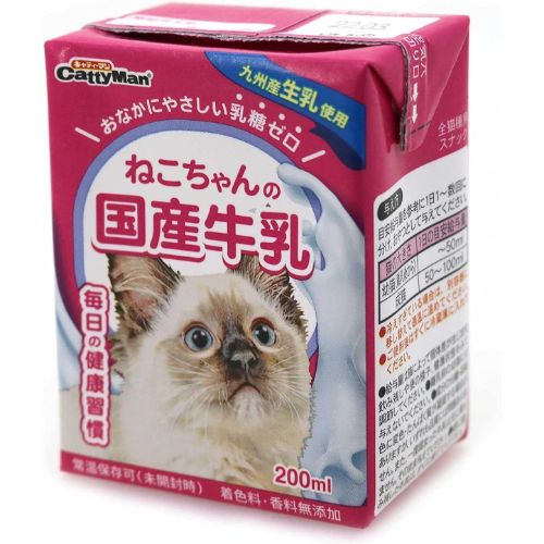 CattyMan（キャティーマン） ねこちゃんの国産牛乳 全猫種用 200ml×24個入り