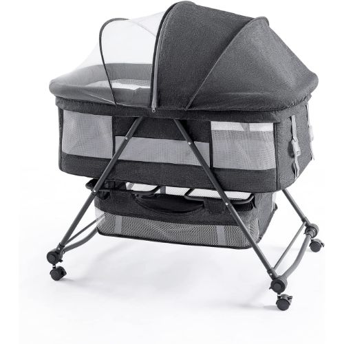 CHOZAN ベビーベッド おりたたみ キャスター付き