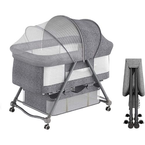 UBRAVOO ベビーベッド ゆりかご ベビーラック