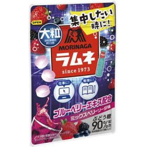 森永製菓 大粒ラムネ ミックスベリーソーダ味 34g